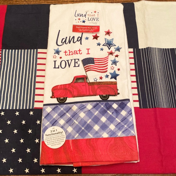 Rae Dunn Land That I Love July 4th Sign, Land That I Love Towel & Wall Signs - Picture 8 of 16